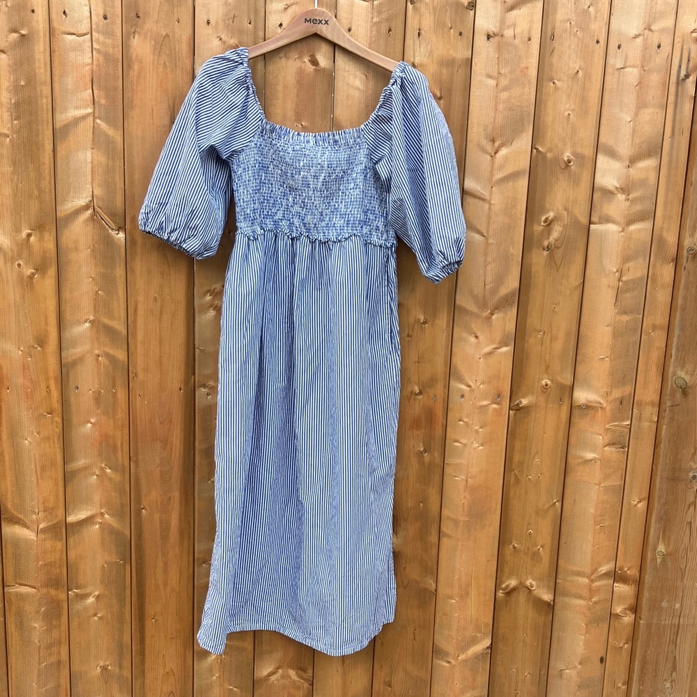 Free Assembly Striped Smocked Dress